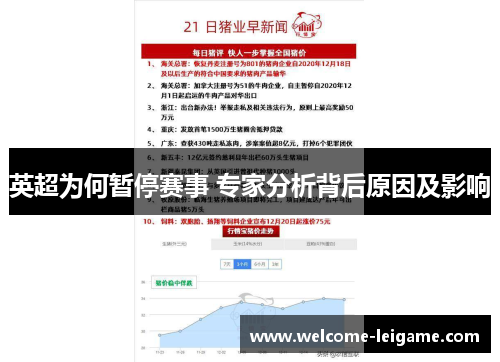 英超为何暂停赛事 专家分析背后原因及影响 英超为何暂停赛事 专家分析背后原因及影响